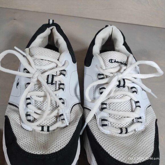 Champion Women's Margaret Black/White Runner Running Lace-Up Shoes Sneaker Sz 8 - Picture 8 of 9